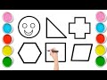 Shape Education | शेप ड्राइंग वीडियो | Education video Arts tutorial #shortfeed # kidslearning #art