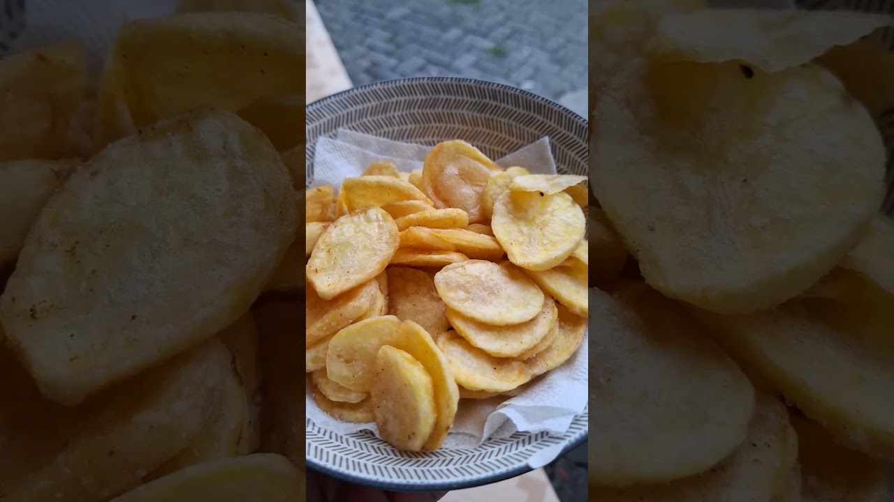 home made potato crisps
