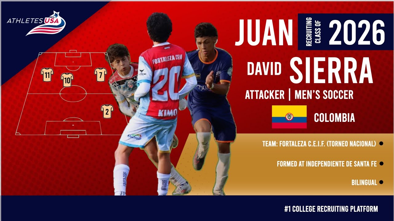 Men's Soccer | Winger/AM/Fullback | Juan David Sierra, Colombia | Recruit 2026
