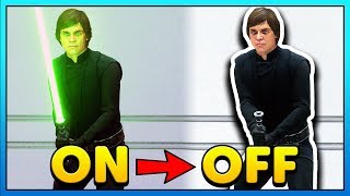 HOW TO TURN ON/OFF LIGHTSABER - (Every ignition in Star Wars Battlefront 2)