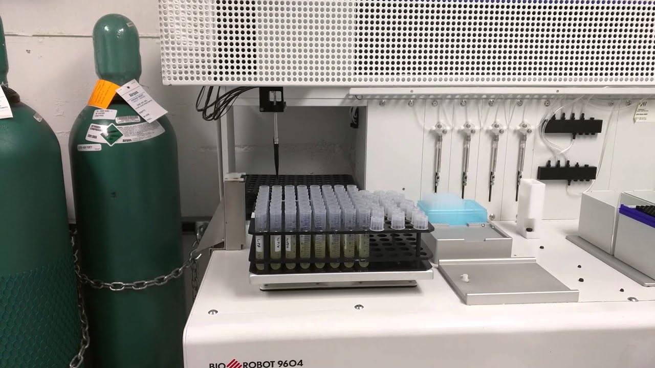 DNA miniprep robot - YouTube
