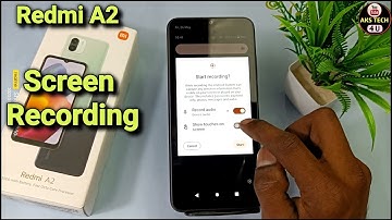 How To Screen Recording in Redmi A2 | Redmi A2 में Screen Recording कैसे करें |