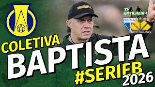 [Série B '26] Coletiva Eduardo Baptista | Pós-Jogo Fortaleza 3 X 2 Criciúma/SC | TV ARTILHEIRO