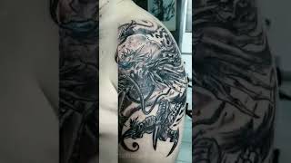 Dragon Tattoo On Arm By Kristo Pantera
