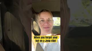 Jeep ride!  #wifescare #familyvlog #blonde #hairstyle