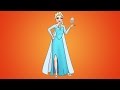 تعليم الرسم للاطفال رسم ملكة الثلج -  How To draw Frozen Elsa | سفروت -Safroot