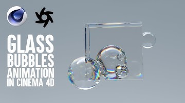 Morphing glass bubbles in Cinema 4D using Octane Render