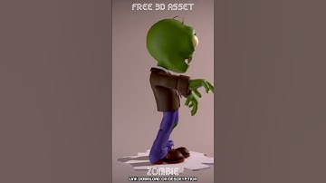 FREE 3D ASSET | ANIMATED ZOMBIE