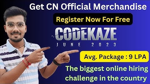 Codekaze June 2023 | Biggest Hiring For Jobs Free Goodies | Freshers Jobs 2023