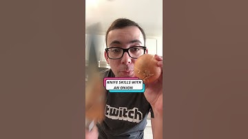 Knife skills with an onion