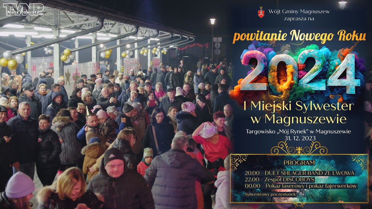 I Miejski Sylwester w Magnuszewie (TVNP 2024.01.03)