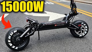 This is DANGEROUS the World&#39;s WILDEST E-scooter TEVERUN FIGHTER SUPREME 7260R UNBOXING!