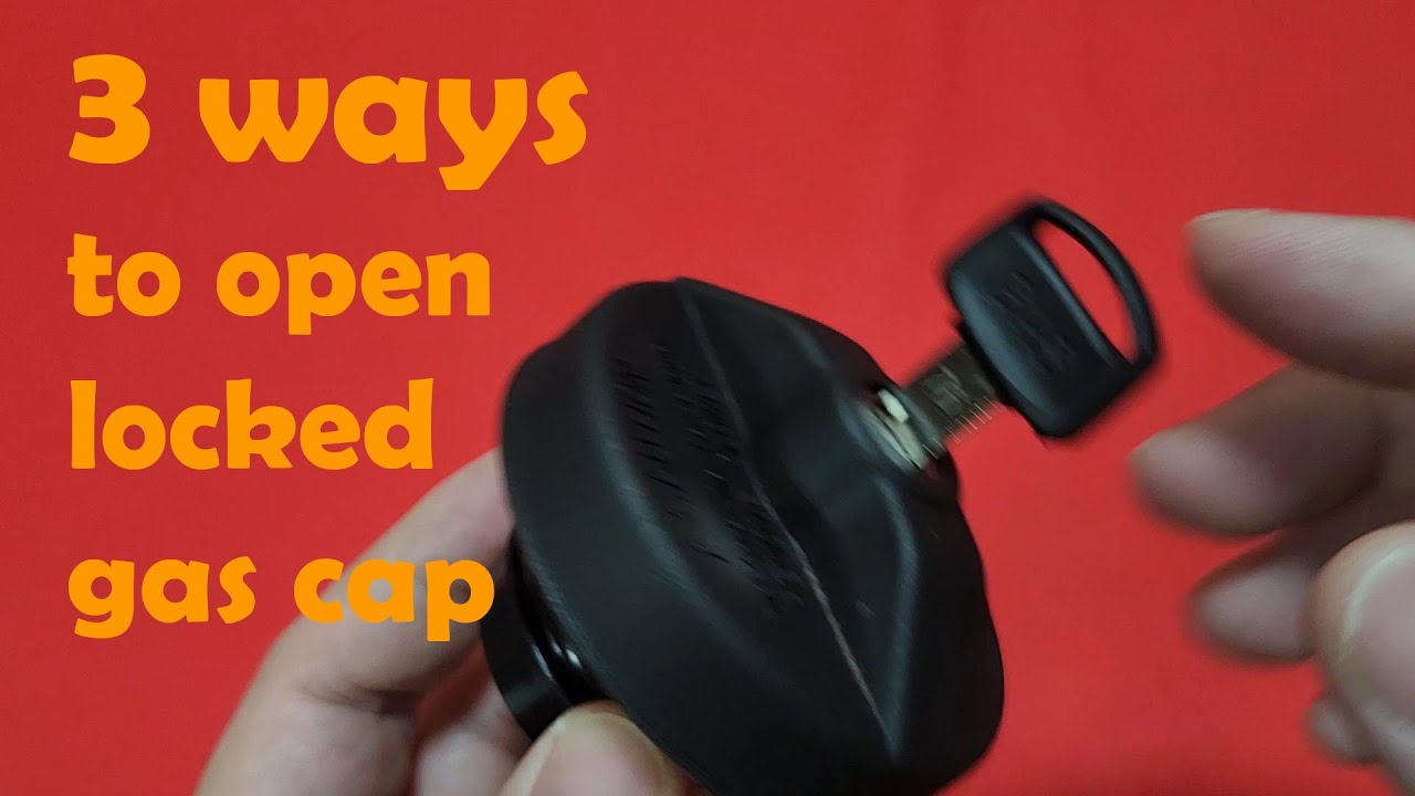 THREE Ways To Open Locked Gas Cap (Lost Key) - YouTube