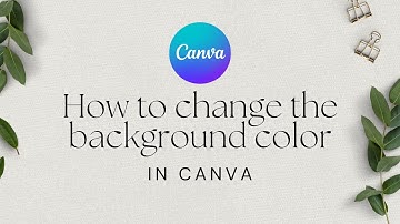 How to change the background colour on your template - Canva Tutorial
