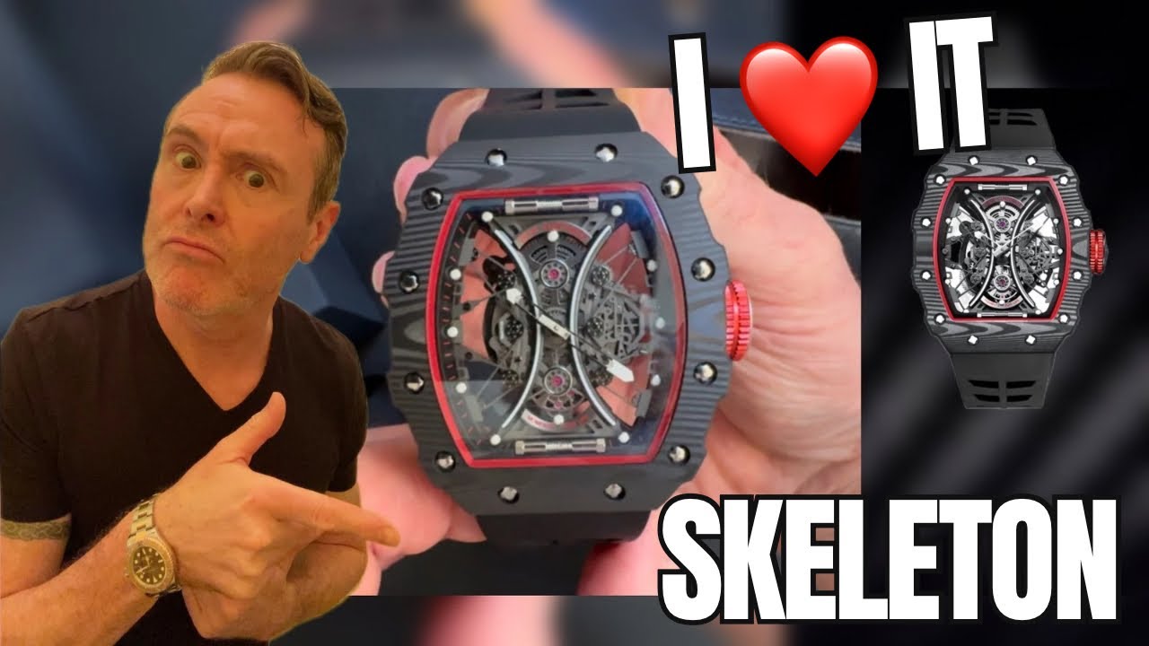 I ❤️ IT, Richard Mille SKELETON Watch For $320, GEYA G78069