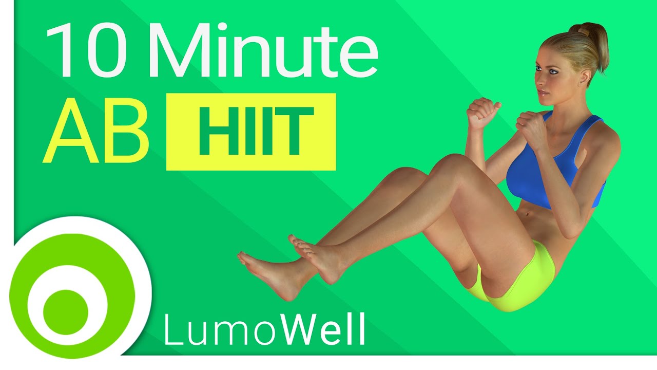 10 Minute Ab Workout Abdominal Exercises To Get A Six Pack At Home 
