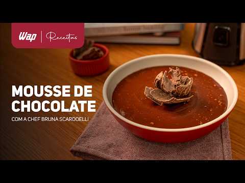 MOUSSE DE CHOCOLATE NA BLENDER GO | CHEF BRUNA SCARDOELLI