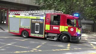London Fire Brigade - A281 Dowgate Turnout On Blue Lights & Sirens