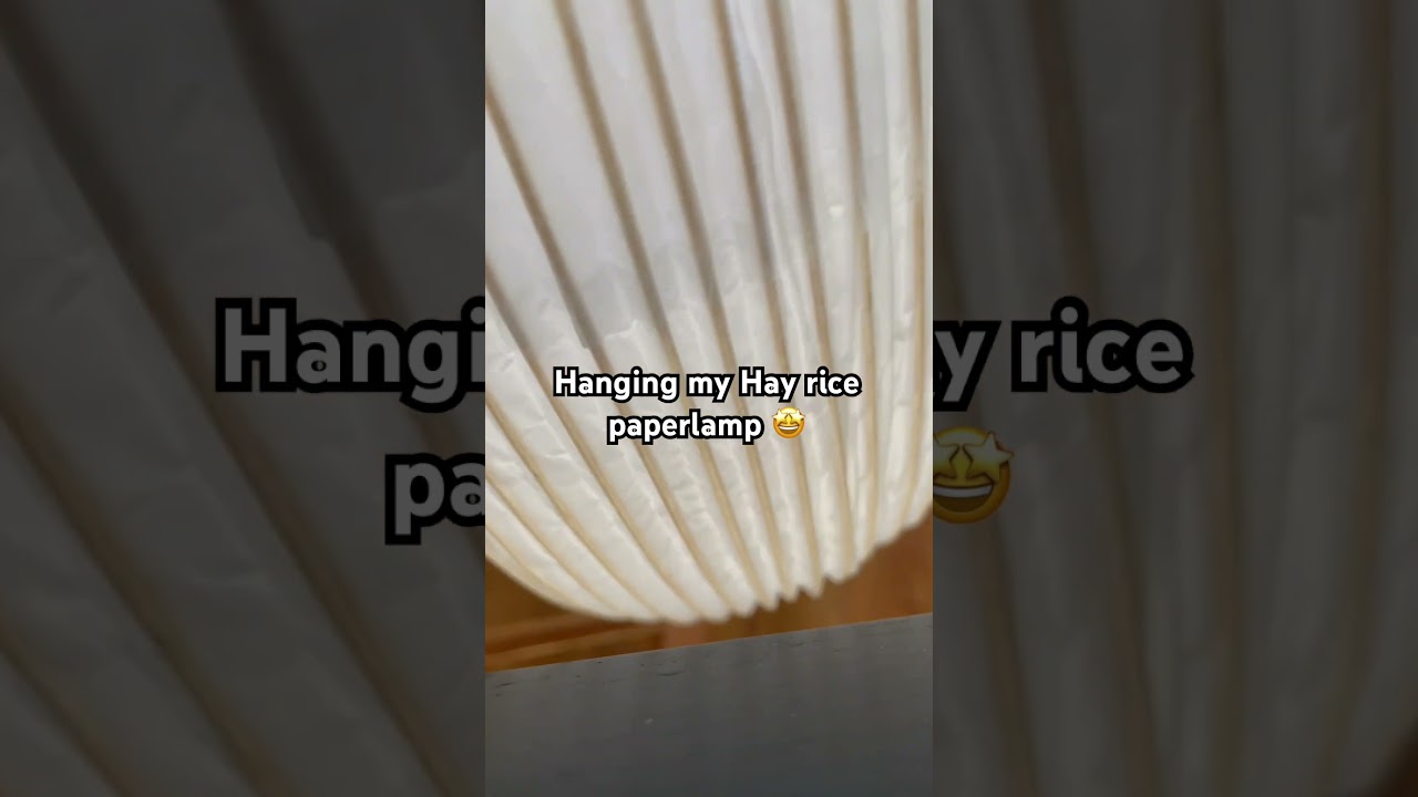 Hay rice paperlamp