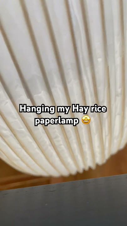 Hay rice paperlamp