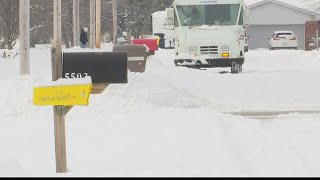 Snow slowing mail delivery