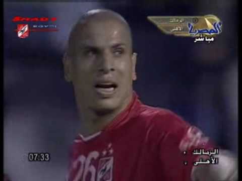 الشوط الأول من مباراة الاهلى و الزمالك فى نهائى كاس مصر 2006م تعليق مدحت شلبى