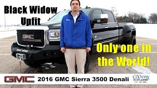 2016 GMC Sierra 3500 Denali DRW Dually! Black Widow Custom Upfit! The only one IN THE WORLD!