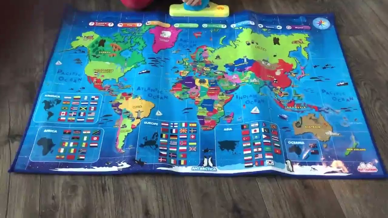 BEST  World Interactive Map   Educational Talking Toy for Kids