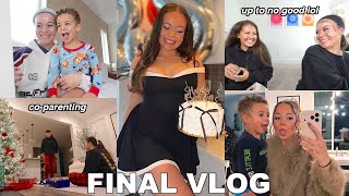 FINAL VLOG: Lots of Changes! going out, co-parenting Christmas, running errands   more!