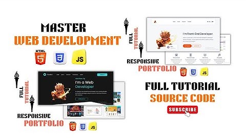 Master Frontend Web Development with 2 Real World Portfolios Using Html CSS JS Beginners to Advanced