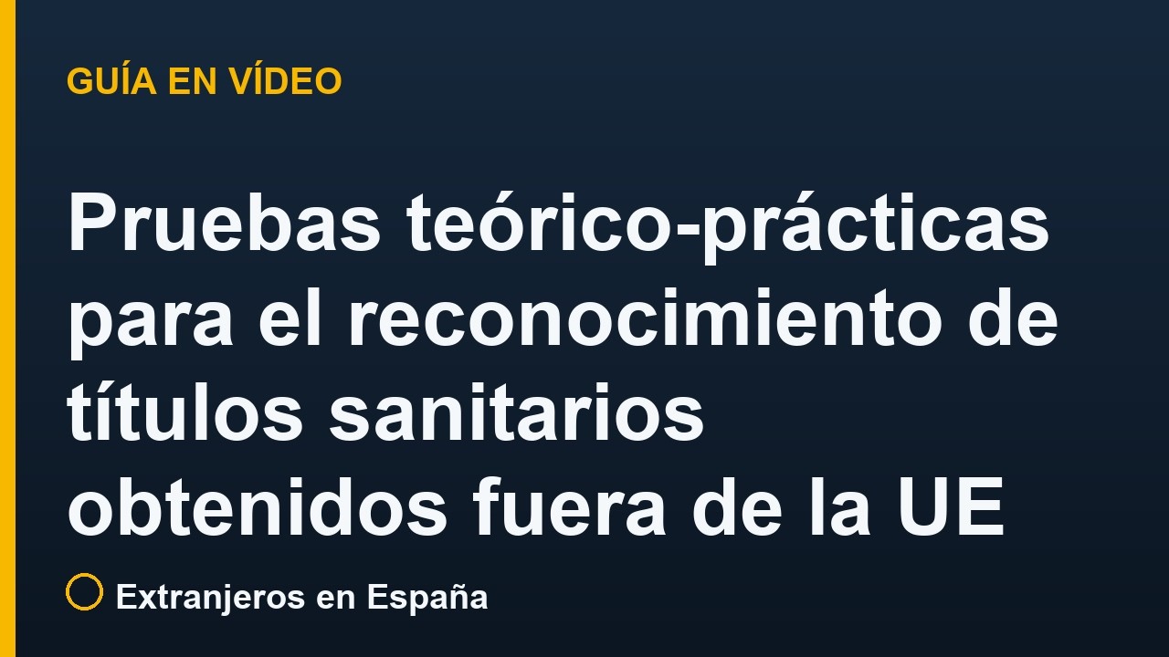 Homologación en el sector sanitario: pruebas de Sanidad para especialistas no UE
