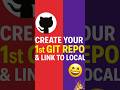 How to Create Your First GitHub Repository & Link It with Local Project #github #git #repo #vscode #