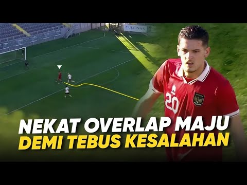 Tiba Tiba Jadi Striker, Maju Sampai Depan Gawang !! Aksi Ngotot Justin Hubner vs Libya di Matchday 2