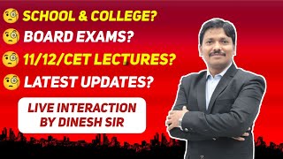 Latest Educational Updates & Live Interaction with Maharashtra student | Dinesh Sir