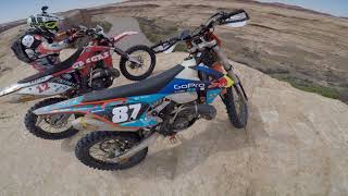Moab 2018 trip from Virginia to Utah. Dirt bike enduro adventure.