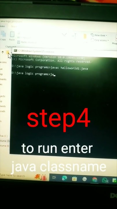 how to run java program in command prompt/notepad #howtorunjavaprogram# ...