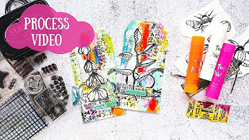Messy Mixed Media Tag - Process Video