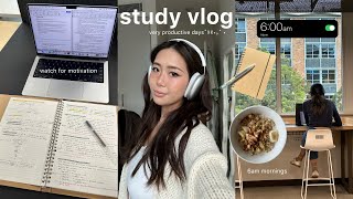 STUDY VLOG   productive days in my life, university days, midterm exams, finishing assignments