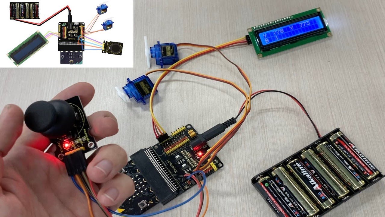Controlling Servo Motors with a Joystick, Micro:bit and Sensor Shield ...