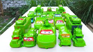 Clean up muddy minicar & disney pixar car convoys! Play in the garden