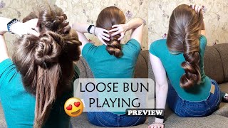 Loose Bun Play Perfect Bundrop Long Hair Play Preview 