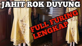 penjahit mentari menjahit pecah pola rok duyung FUlL FURING