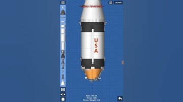 Build Saturn 1B in 50 second on spaceflight simulator game (Video reversed)
