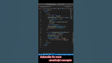Do you know ? function that filters out even numbers from an array #javascript #coding #shorts