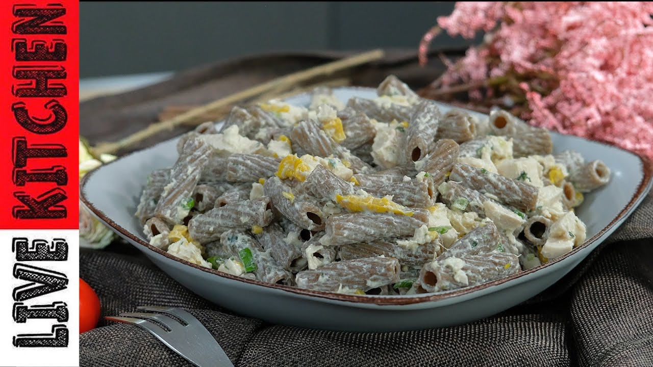 Самый вкусный греческий салат из макарон с курицей❗️ Я никогда не устаю есть этот салат❗️
