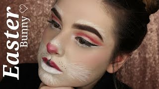 GLITTER FUR Easter Bunny Makeup Look!