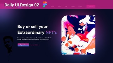 Daily UI Design Draw - NFT Landing Page With Figma