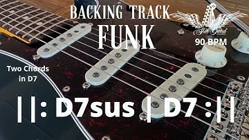Backing Track Funk Two Chords in D7