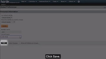 horde Webmail - Global Preferences
