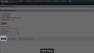 horde Webmail - Global Preferences